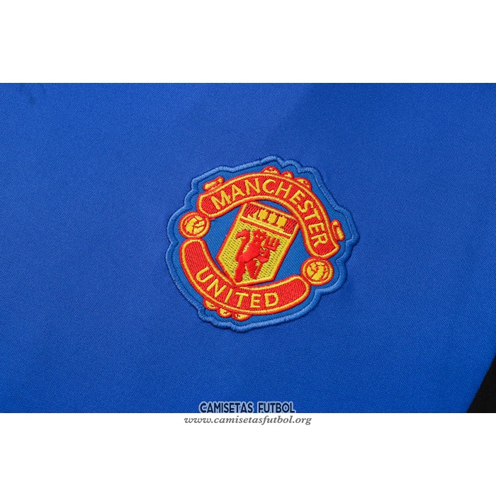 Chandal del Manchester United Manga Corta 2021/2022 Azul
